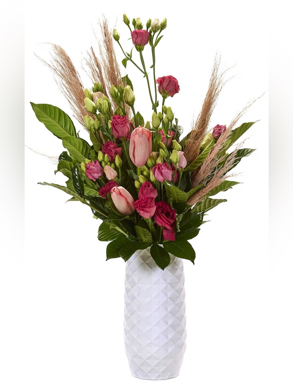Amaranth Vase 10" Diamond Style Vase
